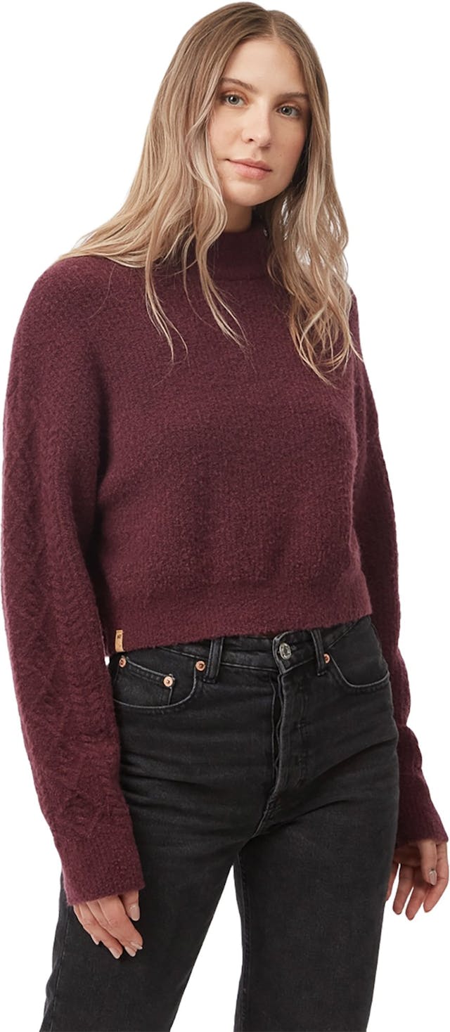 Product image for Highline Fuzzy Cable Sleeve Sweater - Women's