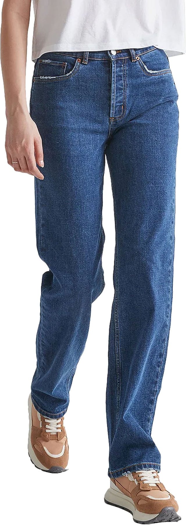 Product image for Midweight Performance Denim Loose Straight Jean - Women's