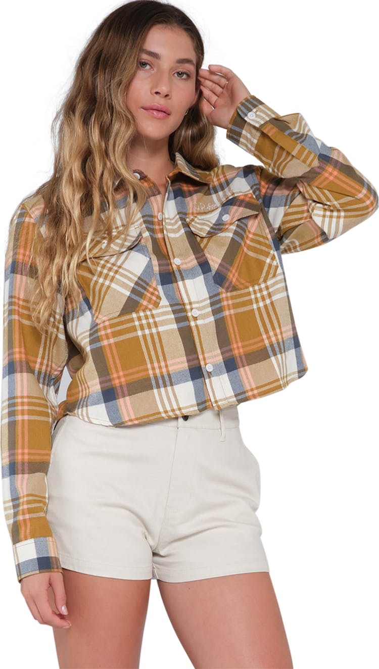 Product gallery image number 3 for product Golden Age Crop Flannel Shirt - Women's