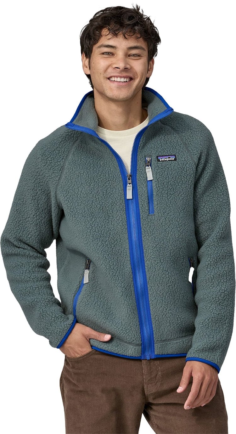 Product gallery image number 3 for product Retro Pile Full Zip Fleece Sweatshirt - Men's