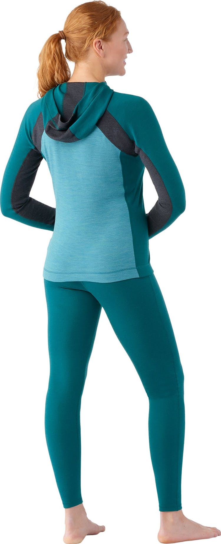 Product gallery image number 2 for product Classic Thermal Merino Base Layer 1/2 Zip Hoodie Boxed - Women's