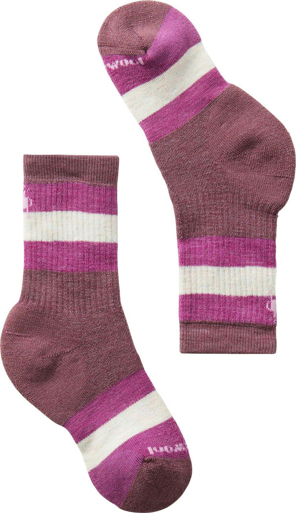 Product gallery image number 1 for product Hike Full Cushion Striped Crew Socks - Kid's