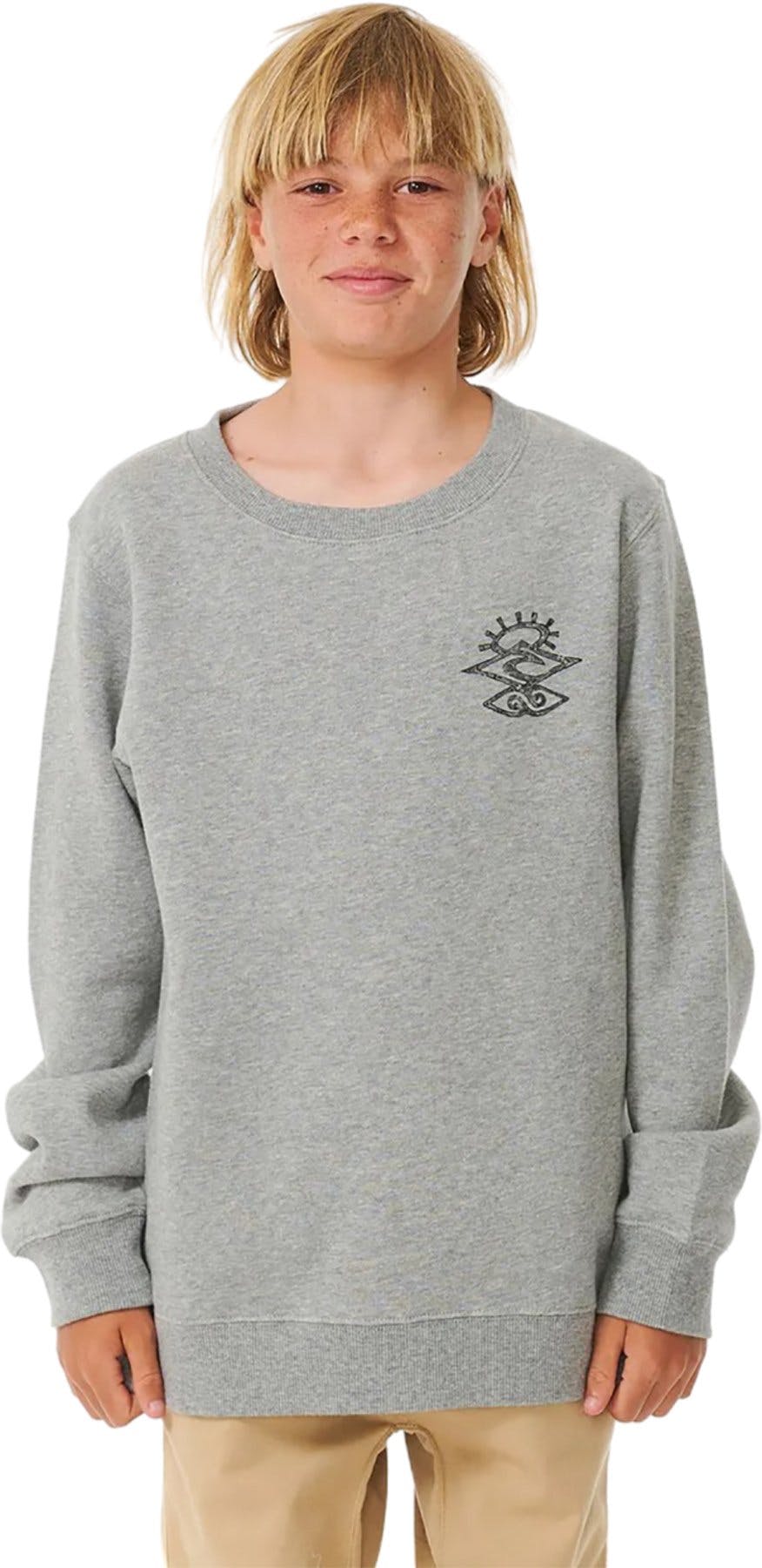 Product image for Shred Rock Crewneck Long Sleeve Sweater - Boys