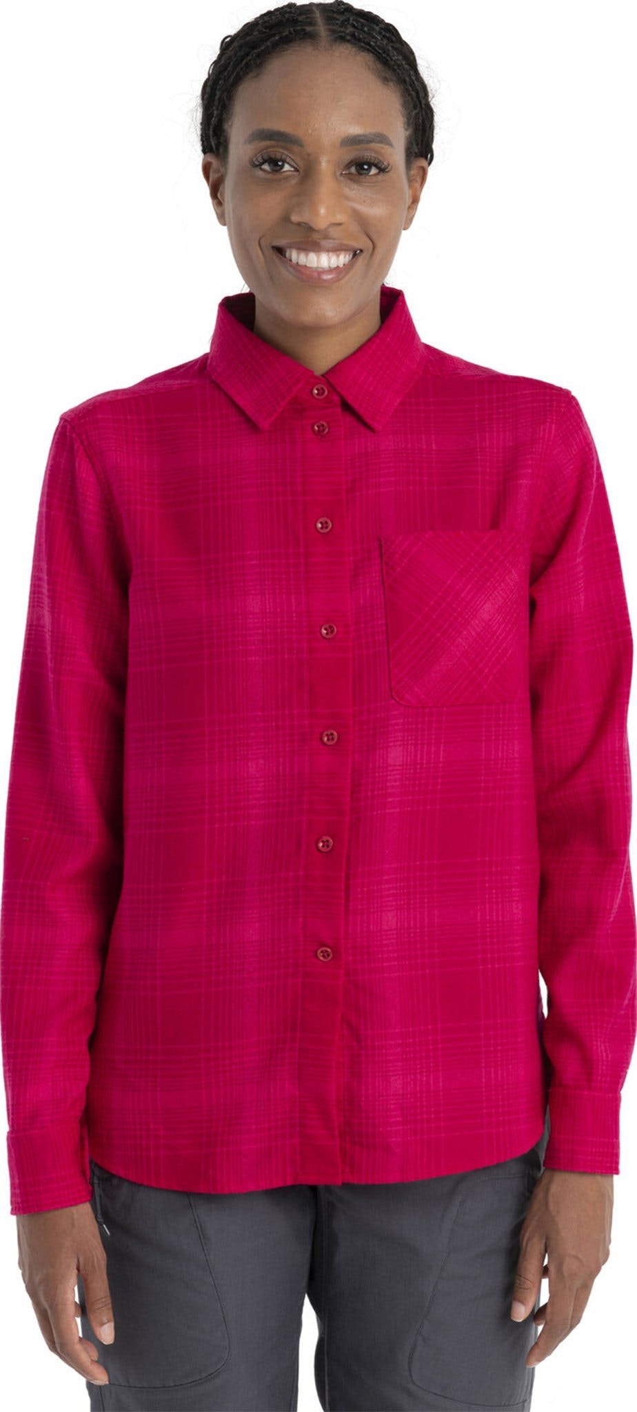 Product gallery image number 6 for product 200 Dawnder Merino Long Sleeve Plaid Flannel Shirt - Women's 