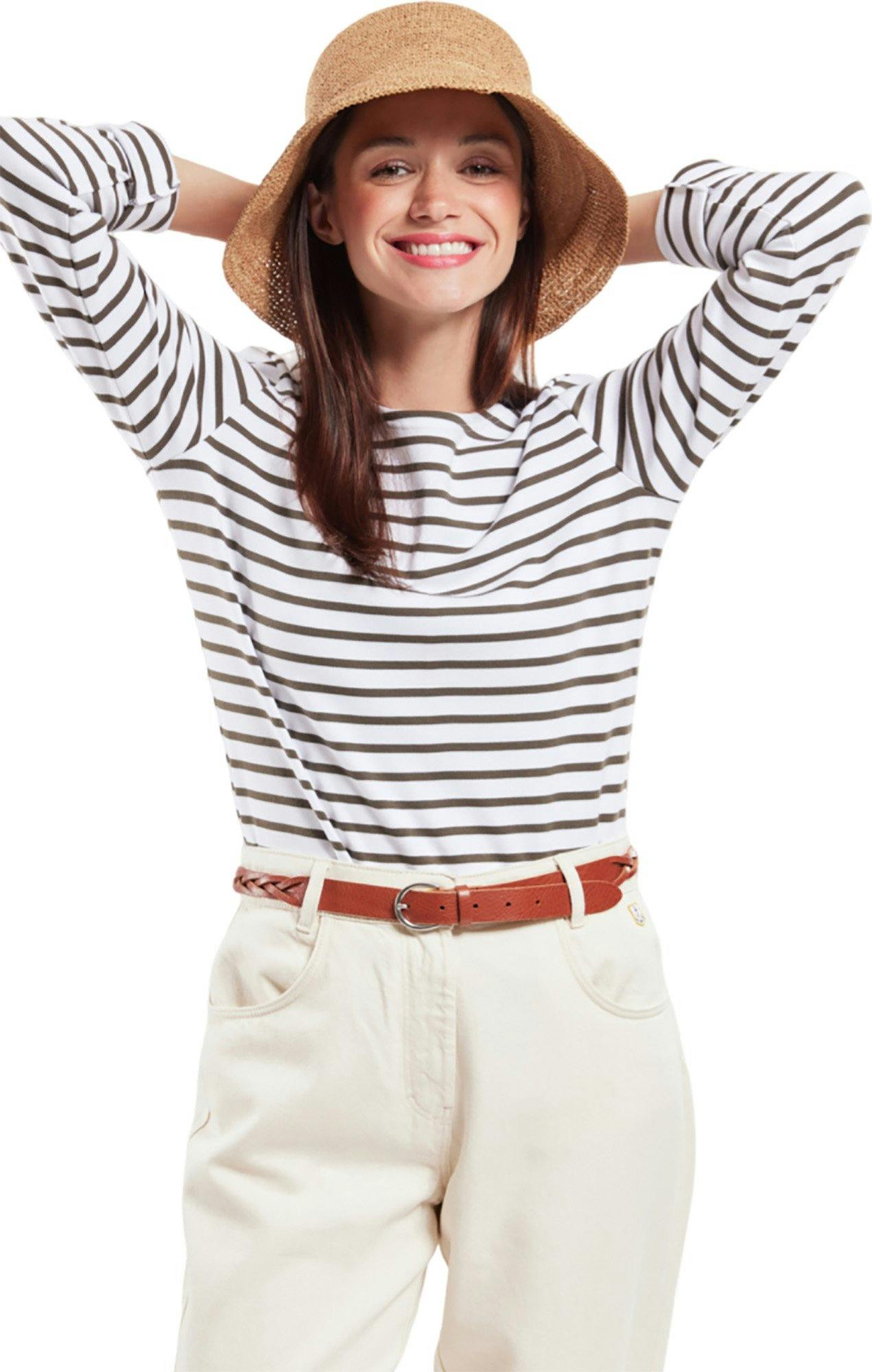 Product image for Interlock Long Sleeves Breton Striped Jersey - Women's