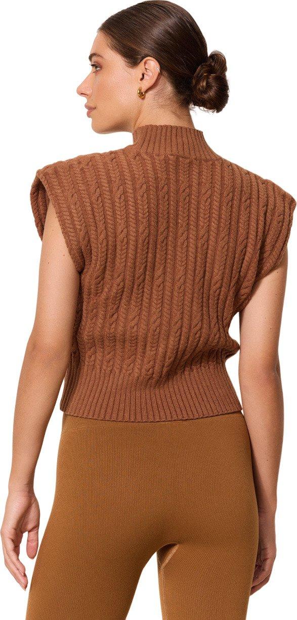 Product gallery image number 4 for product Blake Cable Knit Sleeveless Sweater - Women's