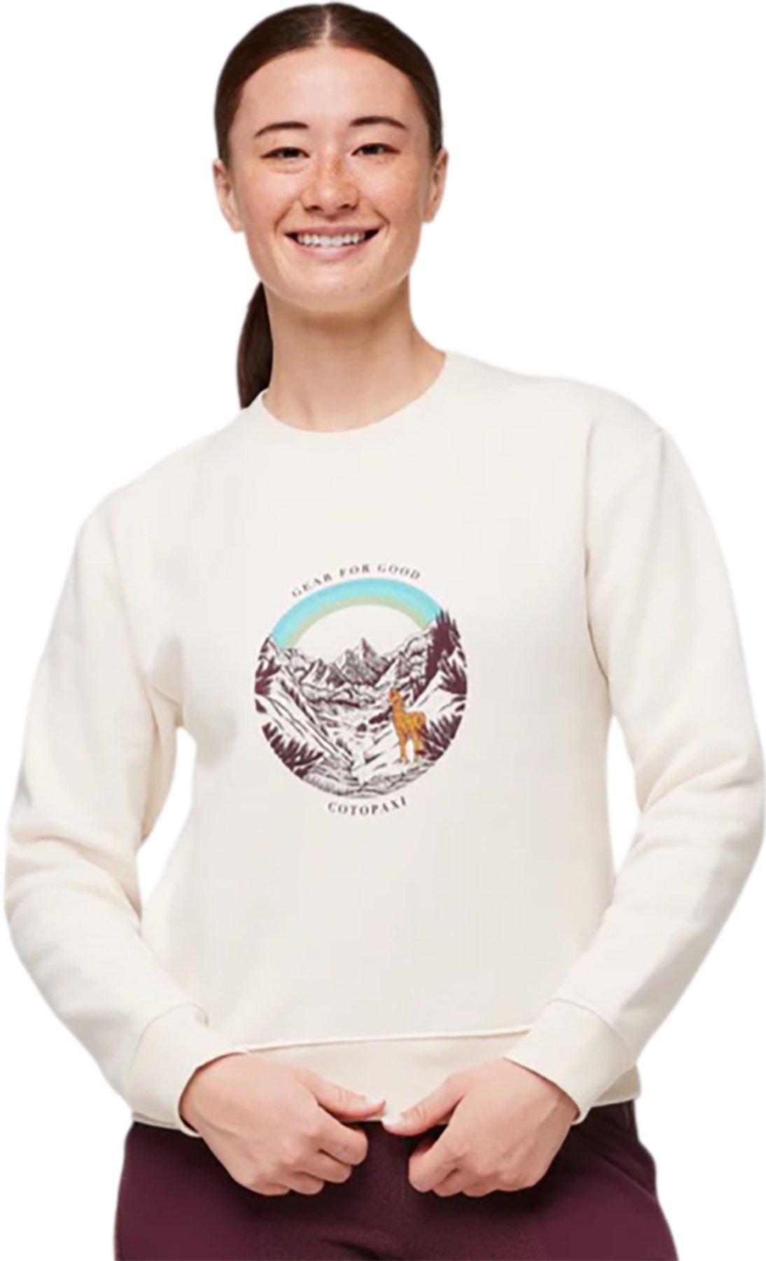 Product gallery image number 4 for product Traveling Llama Crew Neck Sweatshirt - Women's