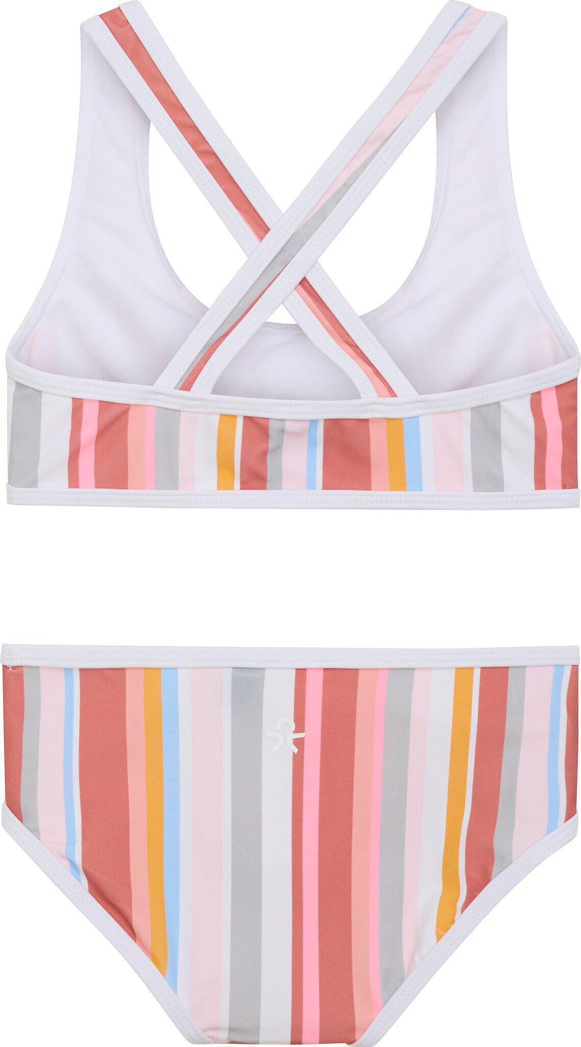 Product gallery image number 2 for product All-Over Print Bikini Top with Bow - Girls