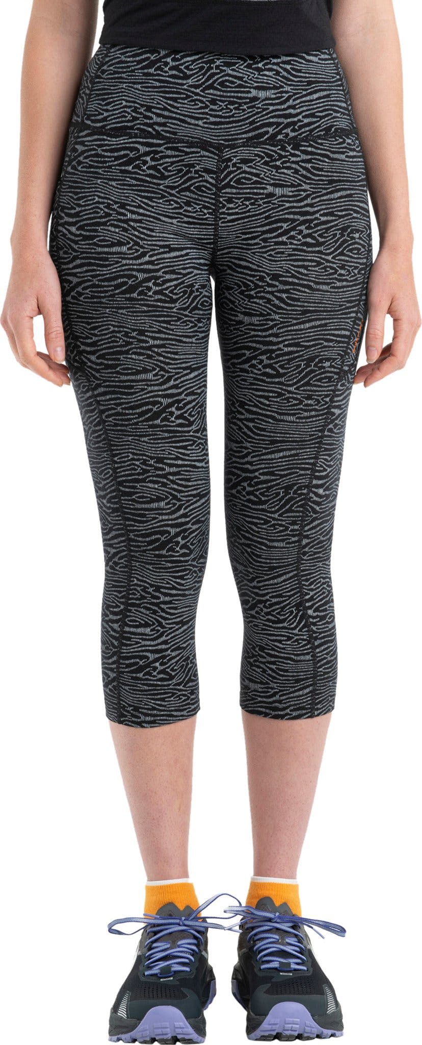 Product gallery image number 6 for product Fastray Topo Lines Merino High Rise 3/4 Tights - Women's 