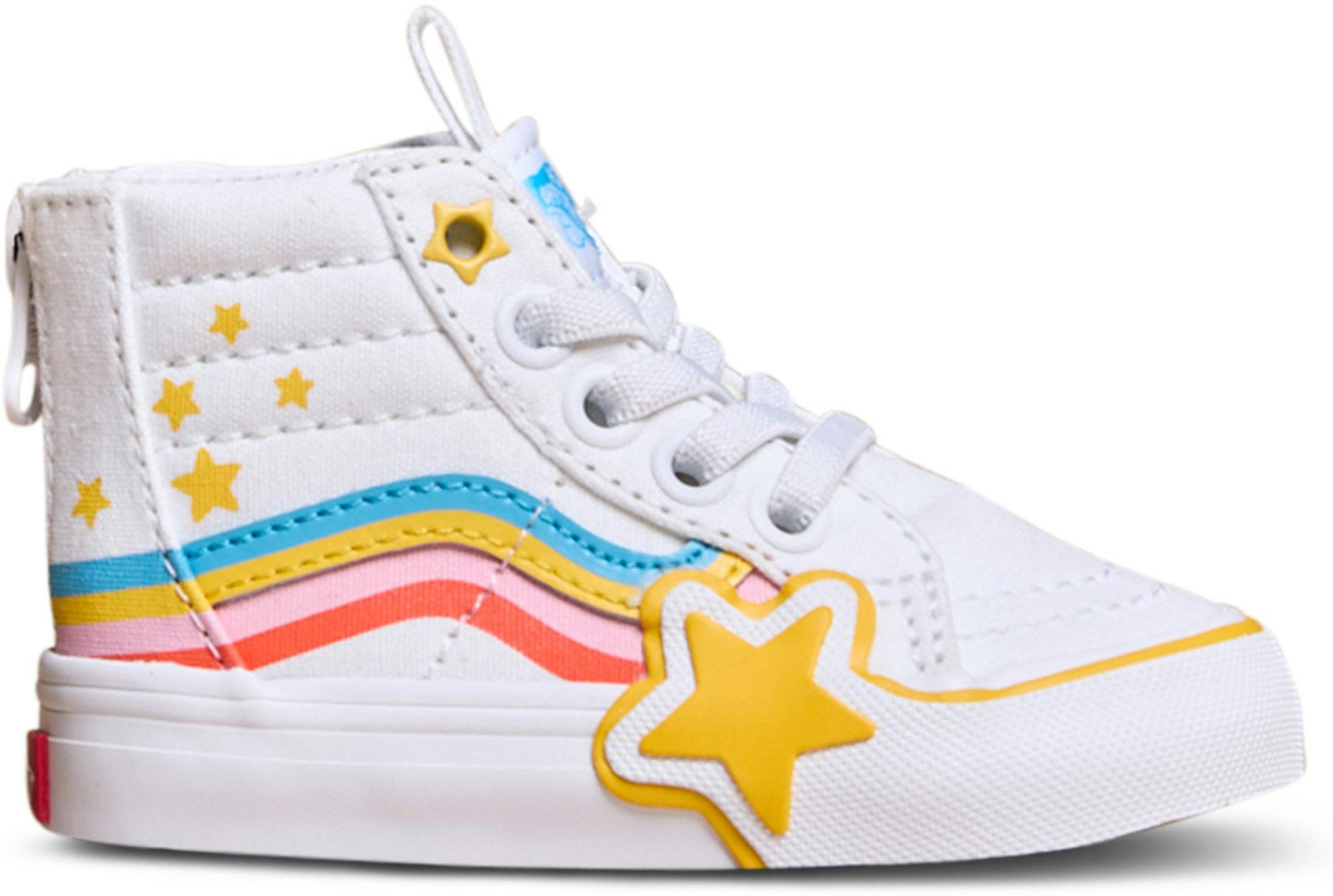 Product gallery image number 1 for product Sk8-Hi Zip Rainbow Star Shoes - Toddlers