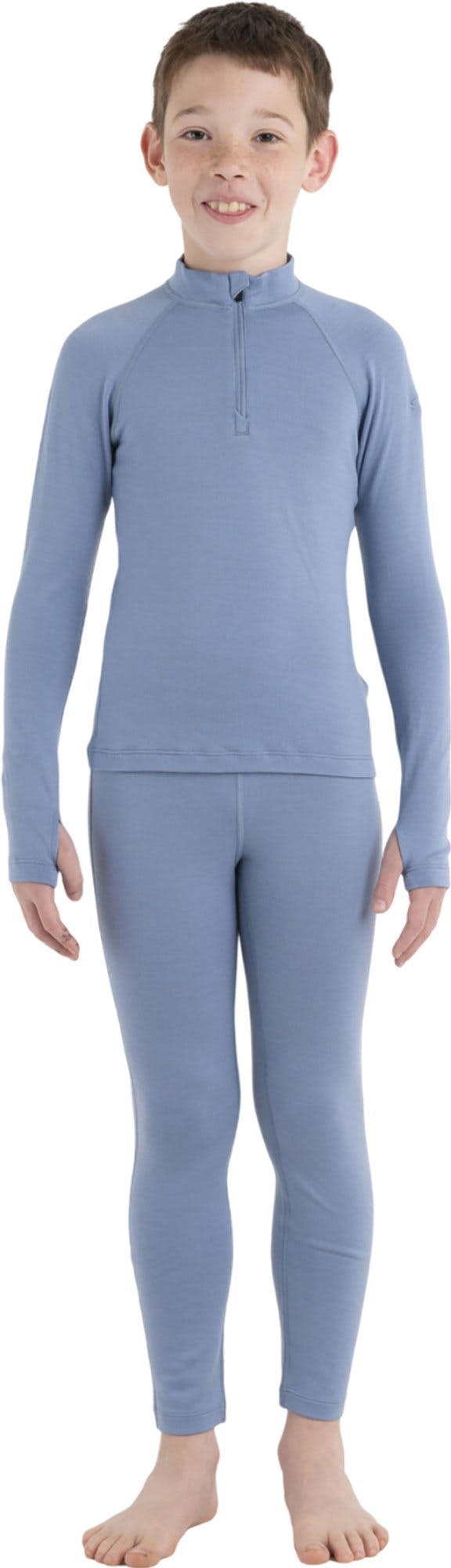 Product gallery image number 2 for product 260 Tech Long Sleeve Half Zip Base Layer Top - Kids