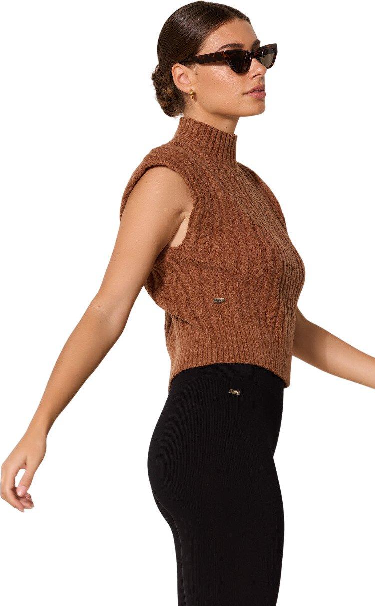 Product gallery image number 3 for product Blake Cable Knit Sleeveless Sweater - Women's