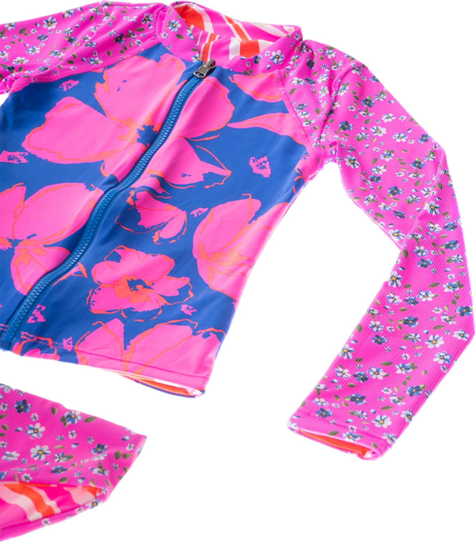 Product gallery image number 3 for product Cherish Happyflower Rashguard Bikini Set - Girls