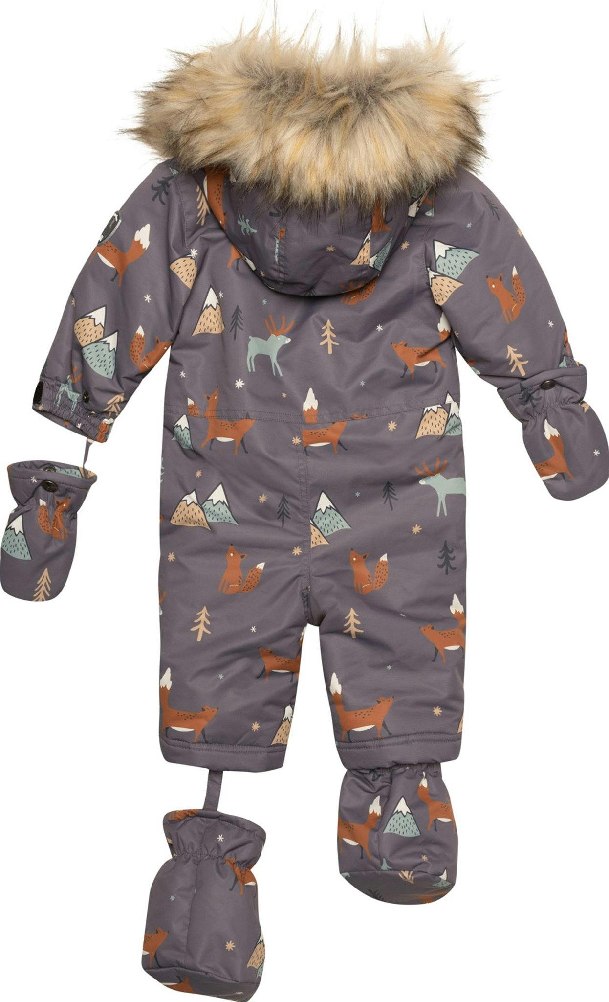 Product gallery image number 2 for product Fox Print One Piece Snowsuit - Baby