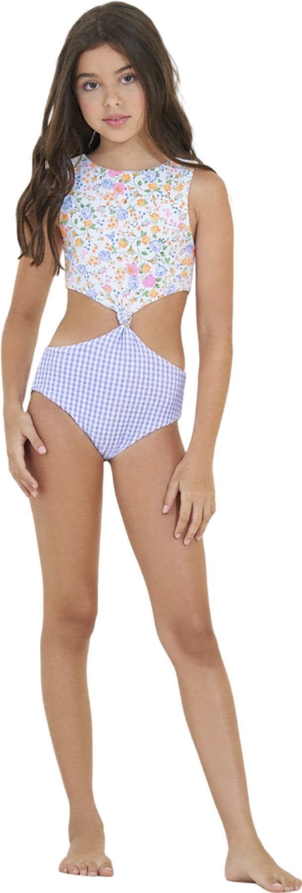 Product gallery image number 1 for product Backyard Twist One Piece Swimsuit - Girls