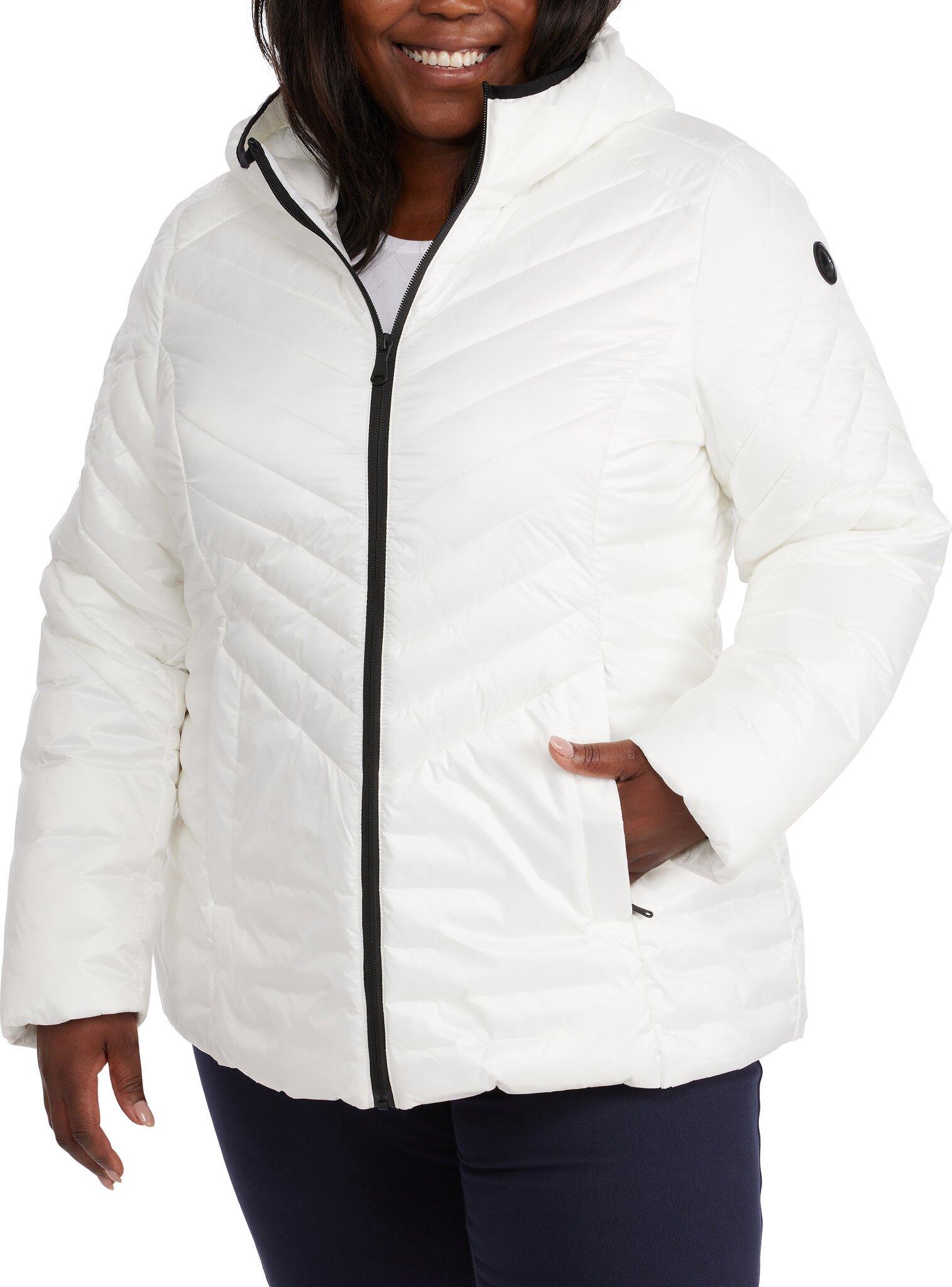 Image de produit pour Manteau matelassé légère avec panneau latéral à manches combinées Colette - Femme 