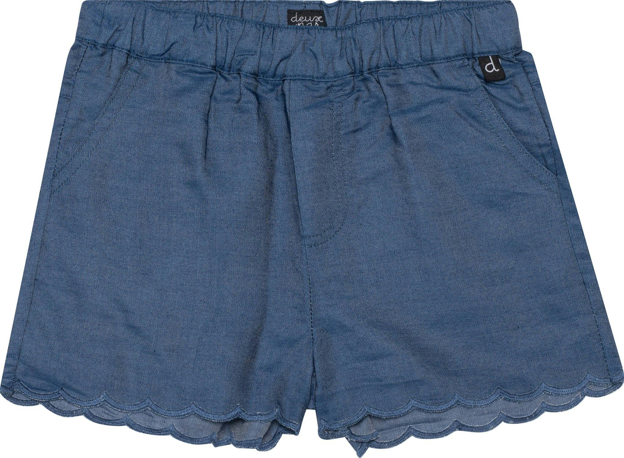 Product gallery image number 1 for product Scallop Chambray Shorts - Little Girls