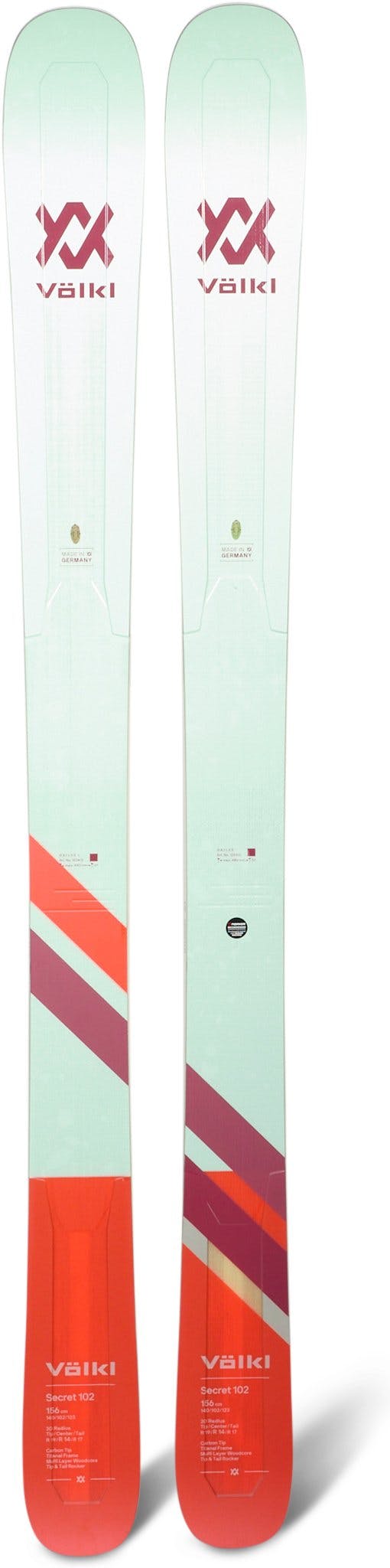 Product gallery image number 1 for product Secret 102 Freeride Skis - Women's