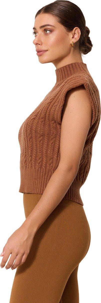 Product gallery image number 2 for product Blake Cable Knit Sleeveless Sweater - Women's