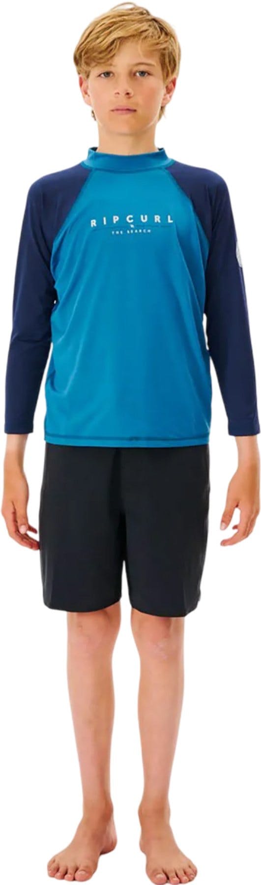 Product gallery image number 2 for product Shockwaves Long Sleeve UPF Rash Guard - Boys