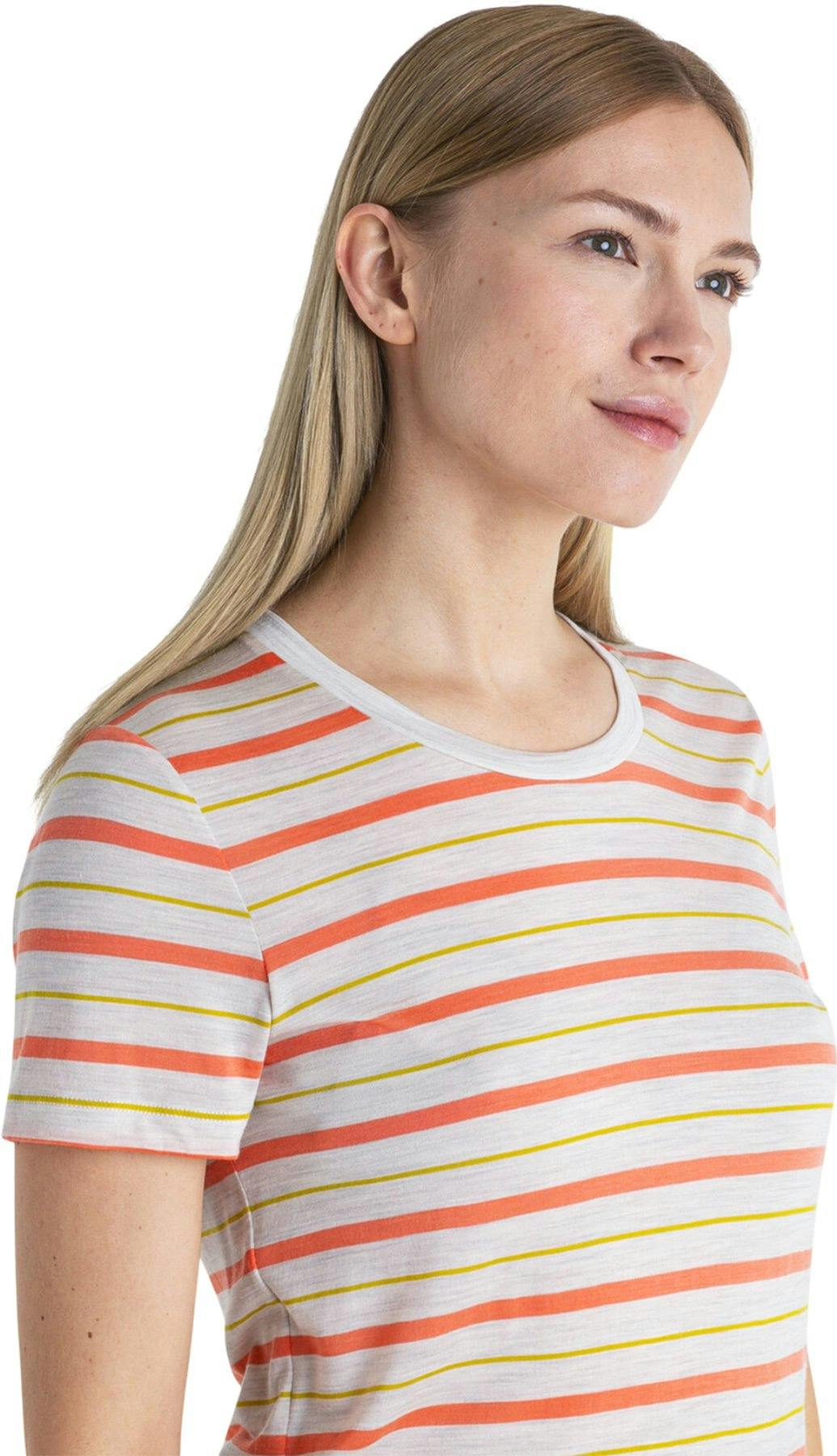 Product gallery image number 5 for product Wave Merino Short Sleeve Stripe T-Shirt - Women's