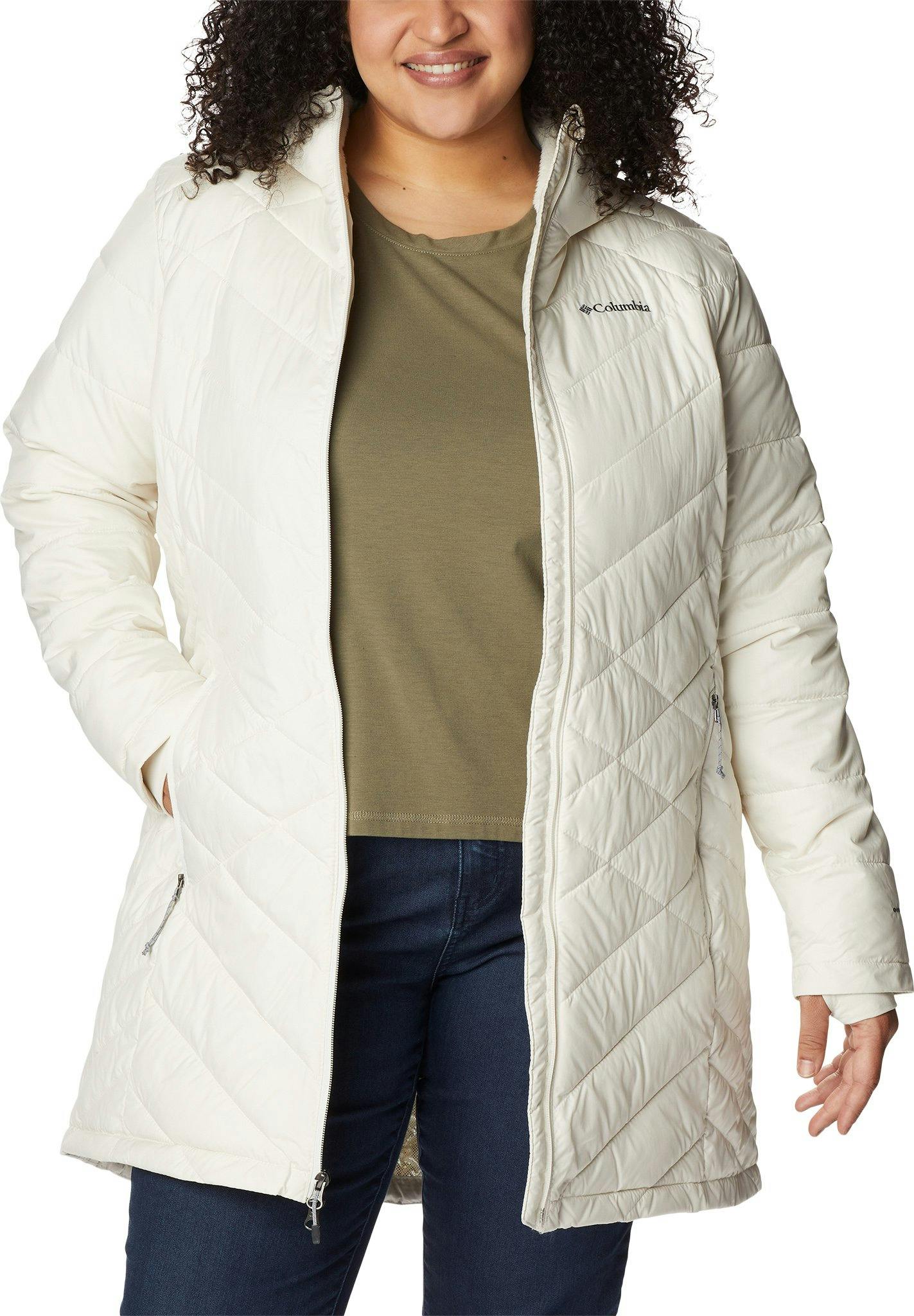 Product gallery image number 5 for product Heavenly Plus Size Long Hooded Jacket - Women's