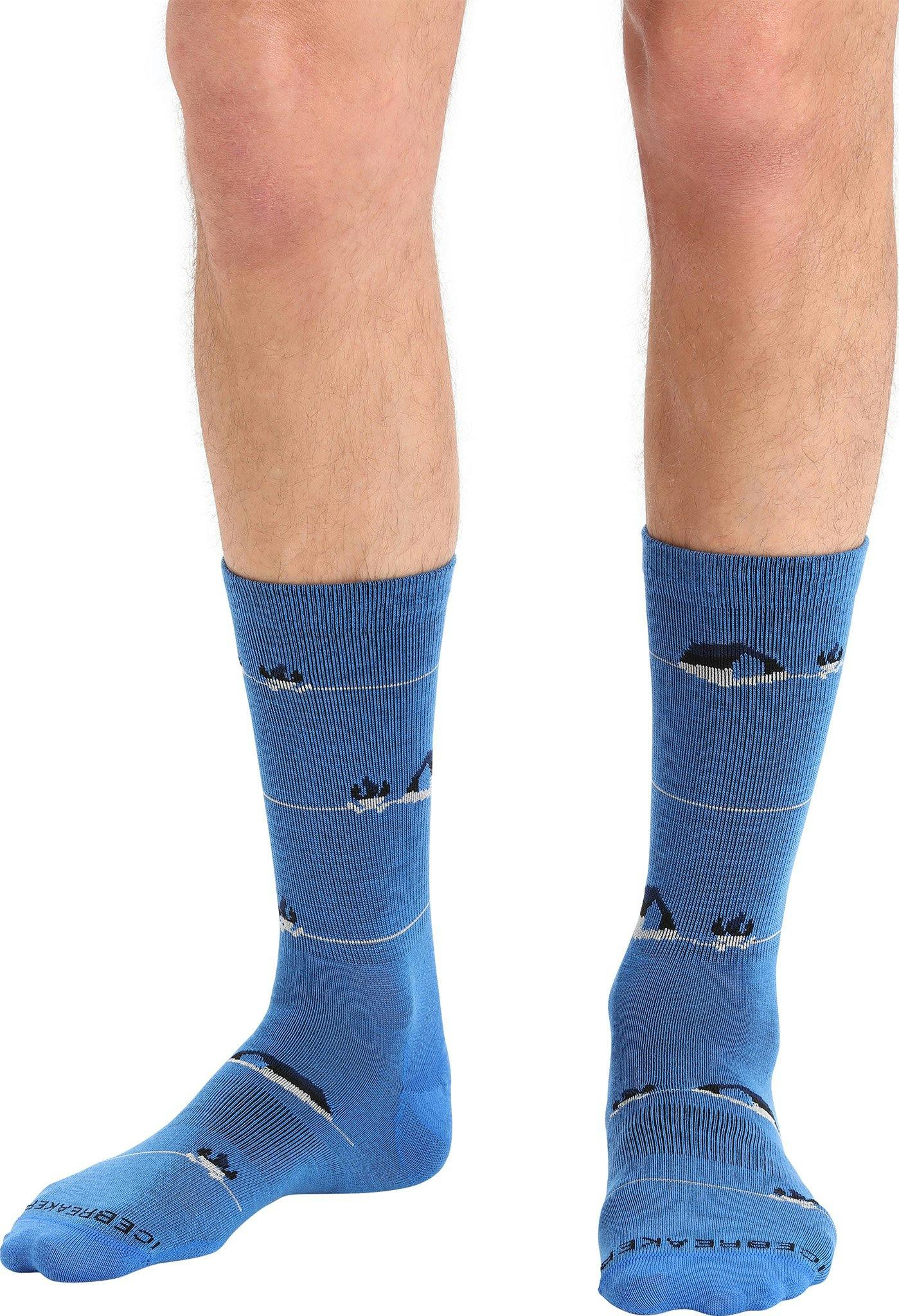 Product gallery image number 3 for product Lifestyle Ultralight Merino Backcountry Camp Crew Socks - Men's