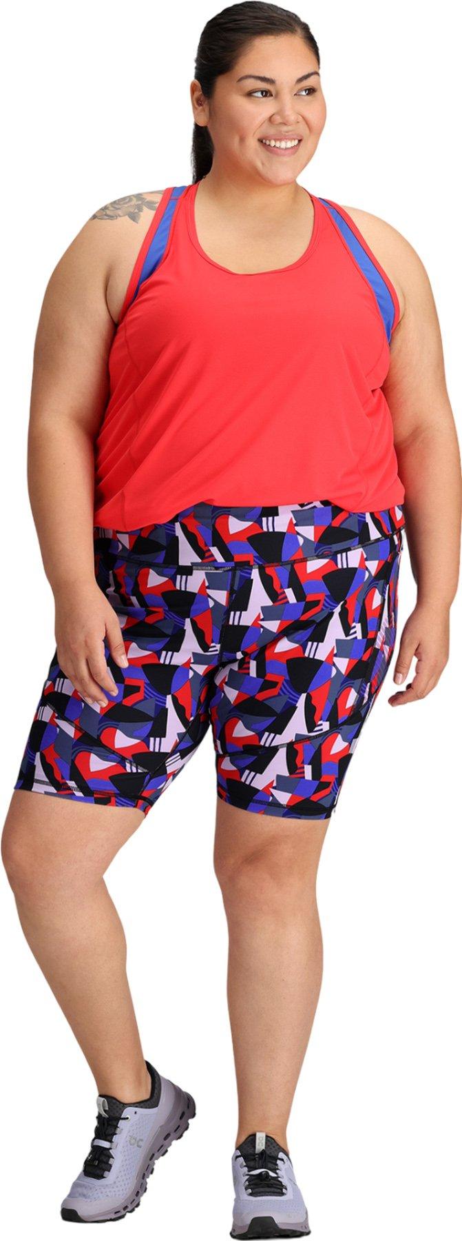 Product gallery image number 2 for product Ad-Vantage Plus Size Printed Shorts 10In - Women's