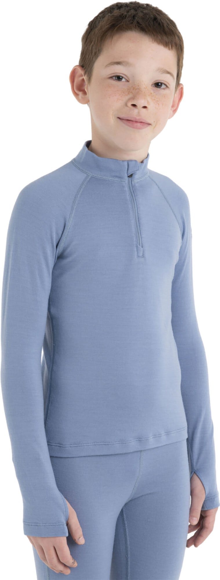 Product gallery image number 3 for product 260 Tech Long Sleeve Half Zip Base Layer Top - Kids