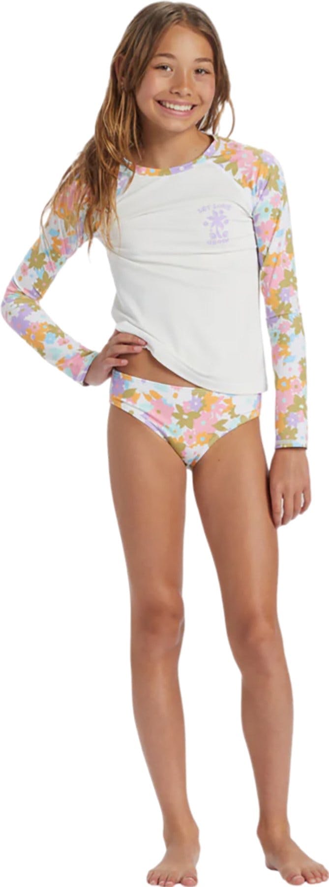 Product gallery image number 2 for product Kissed By The Sun Long Sleeve Rashguard - Girls