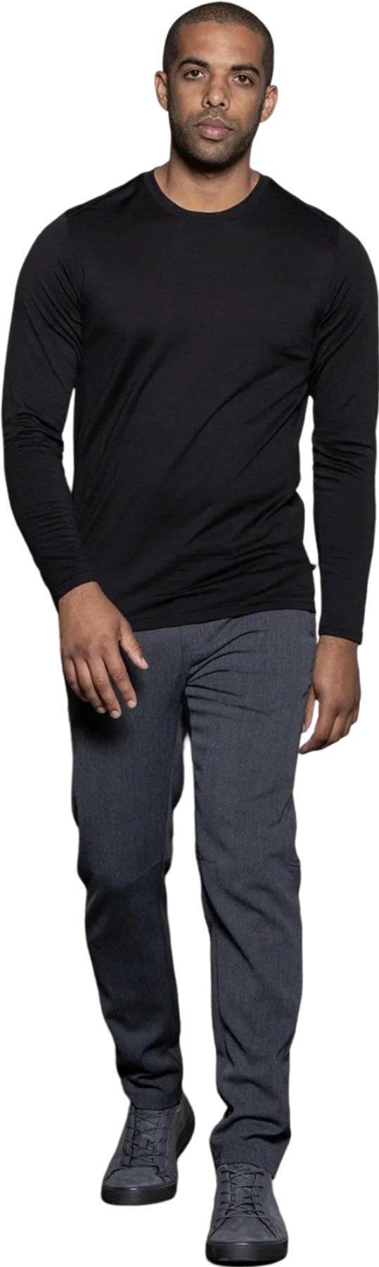 Product gallery image number 1 for product 180Gsm Single Jersey Merino Long Sleeve Crew - Men's