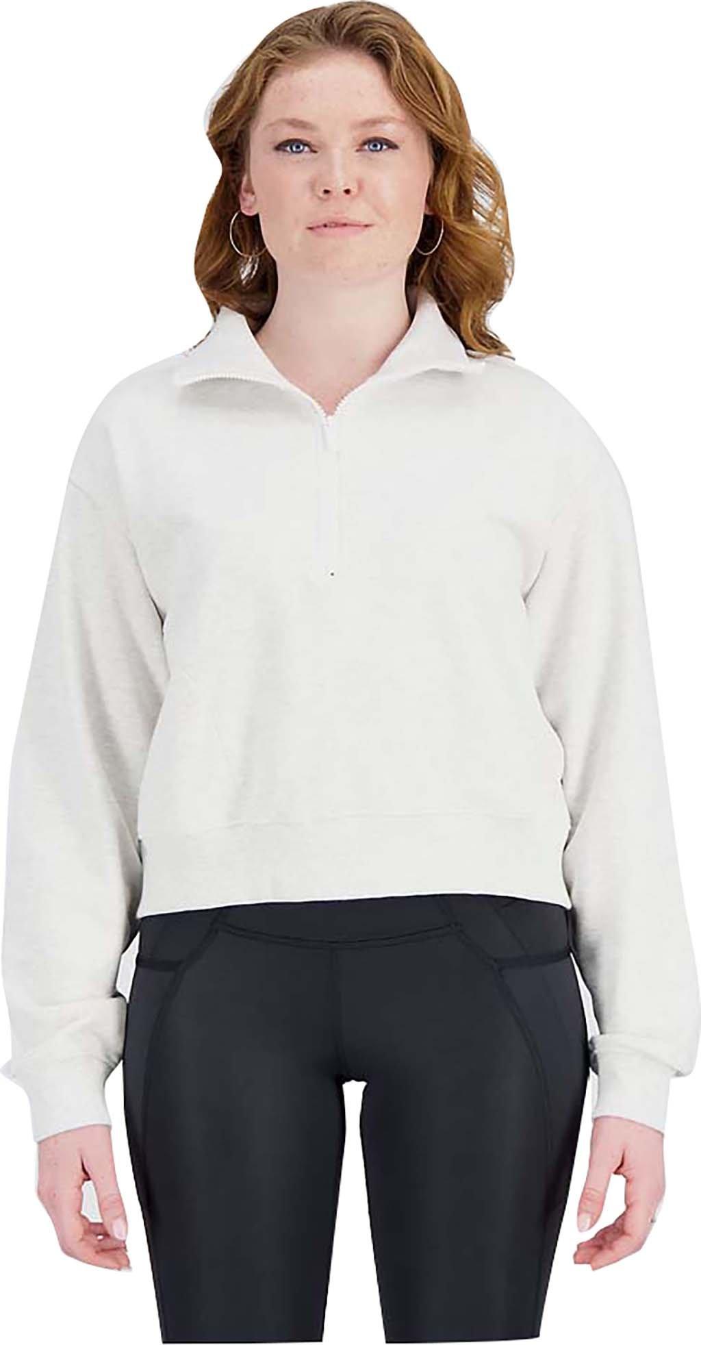 Product gallery image number 3 for product Athletics Remastered French Terry 1/4 Zip Top - Women's