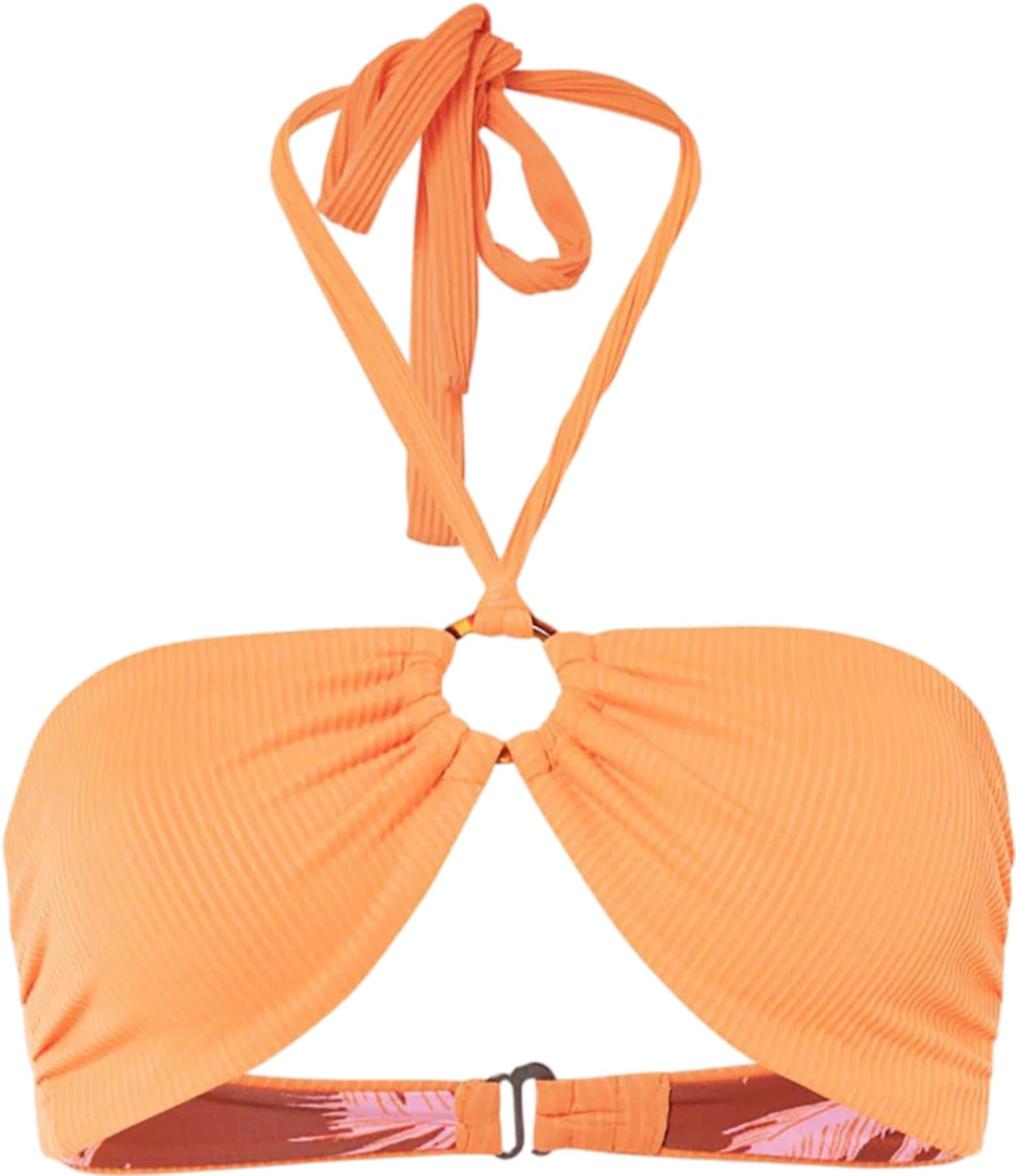 Product gallery image number 1 for product Jill Ring Vibrant Orange Bandeau Bikini Top - Women's