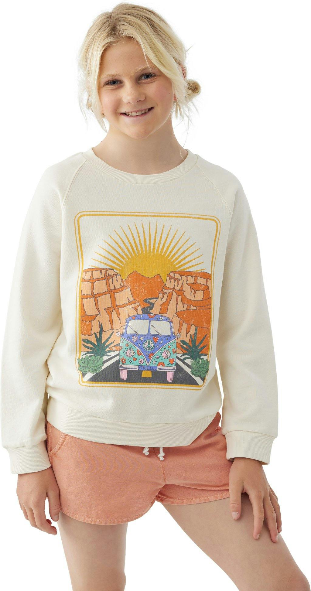 Product gallery image number 3 for product Lillia Oversized Crewneck Sweatshirt - Girls