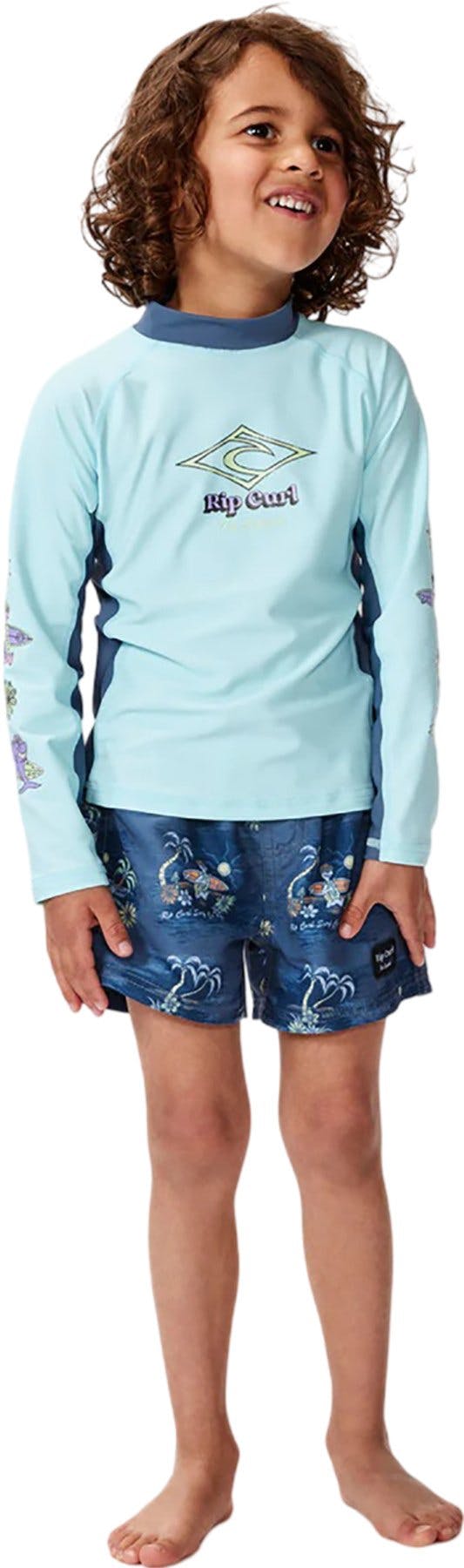 Product image for Shred Town LWA UPF Long Sleeve Rash Vest - Boys