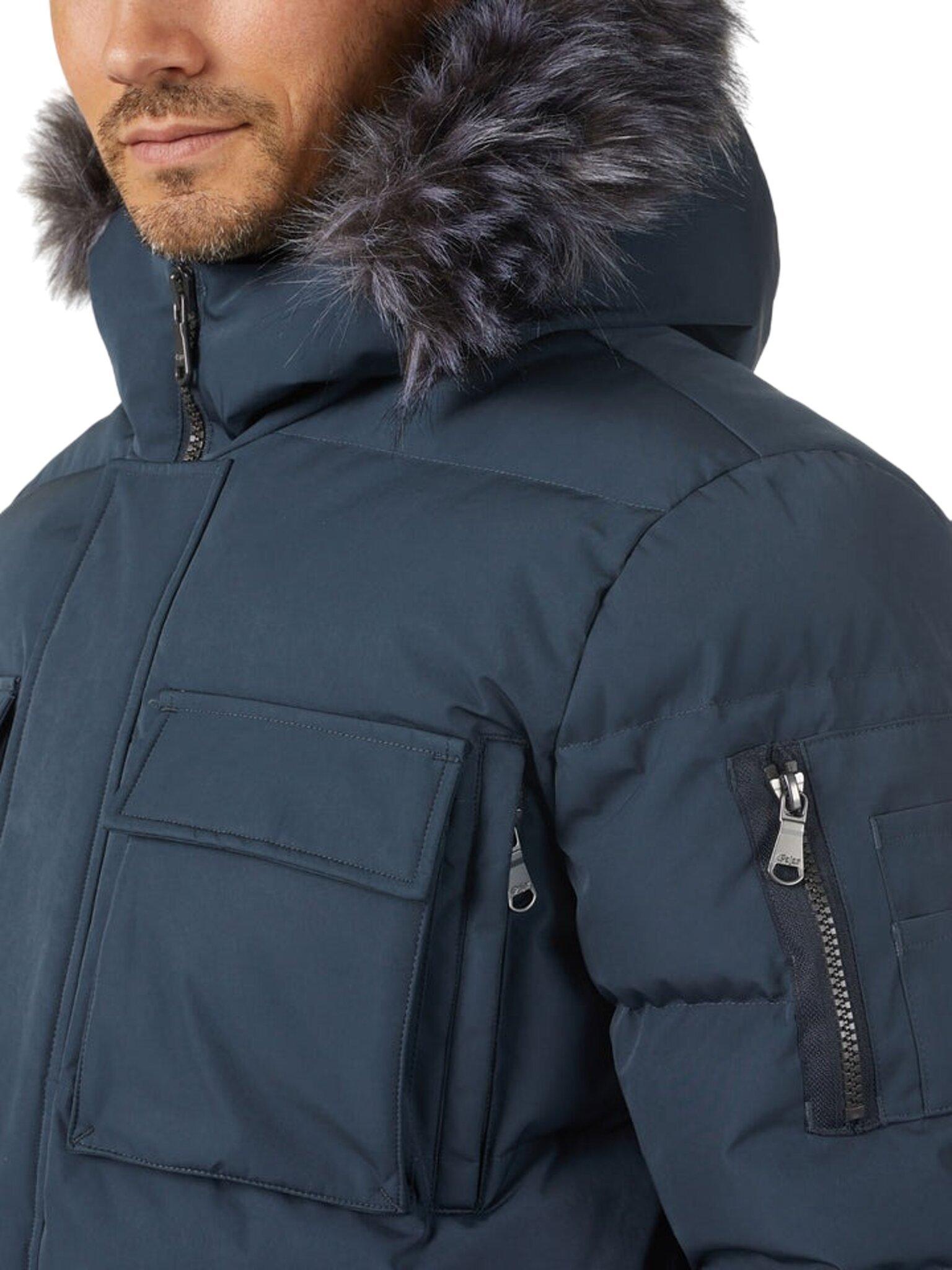 Product gallery image number 3 for product Hamilton Quilted Parka With Faux Fur Trim - Men's