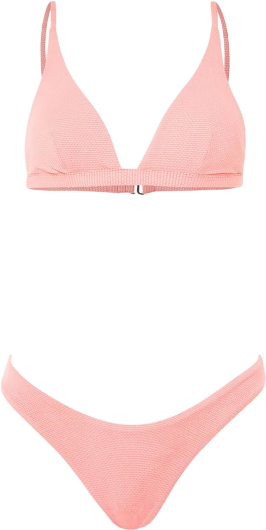 Image de produit pour Haut de bikini triangle fixe Ivy Coral Salmon - Femme