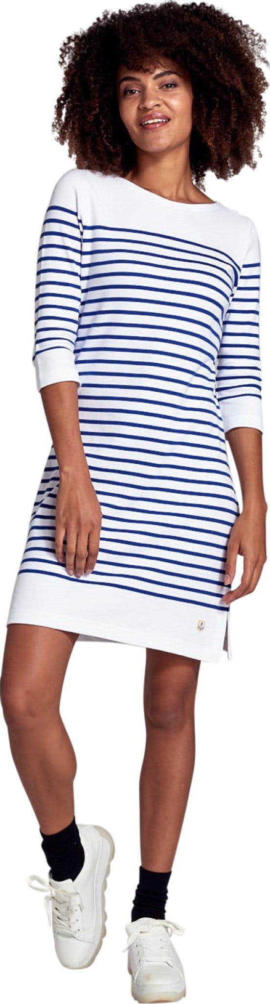 Image de produit pour Robe marinière en coton épais Ile-Tudy - Femme