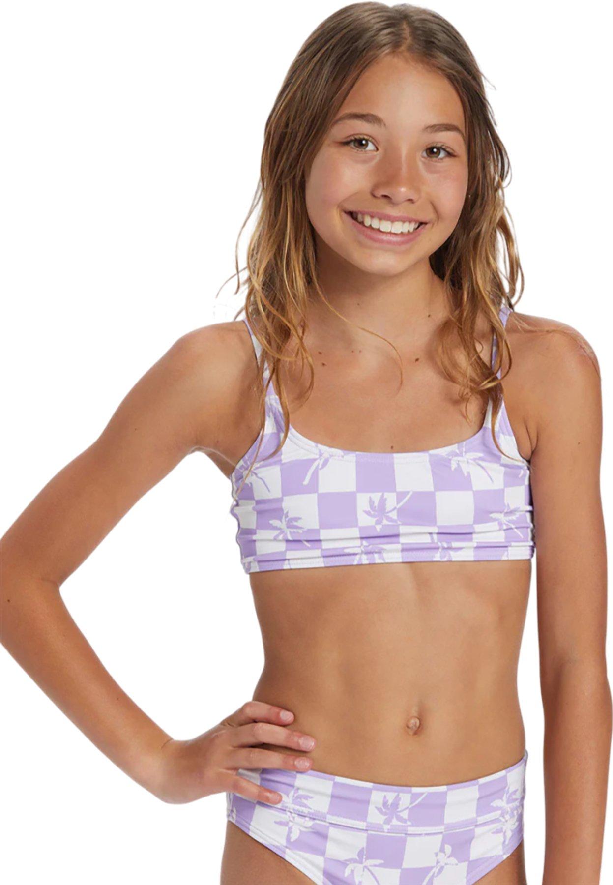 Product gallery image number 4 for product Check Your Palm Mini Crop Bikini Set - Girls