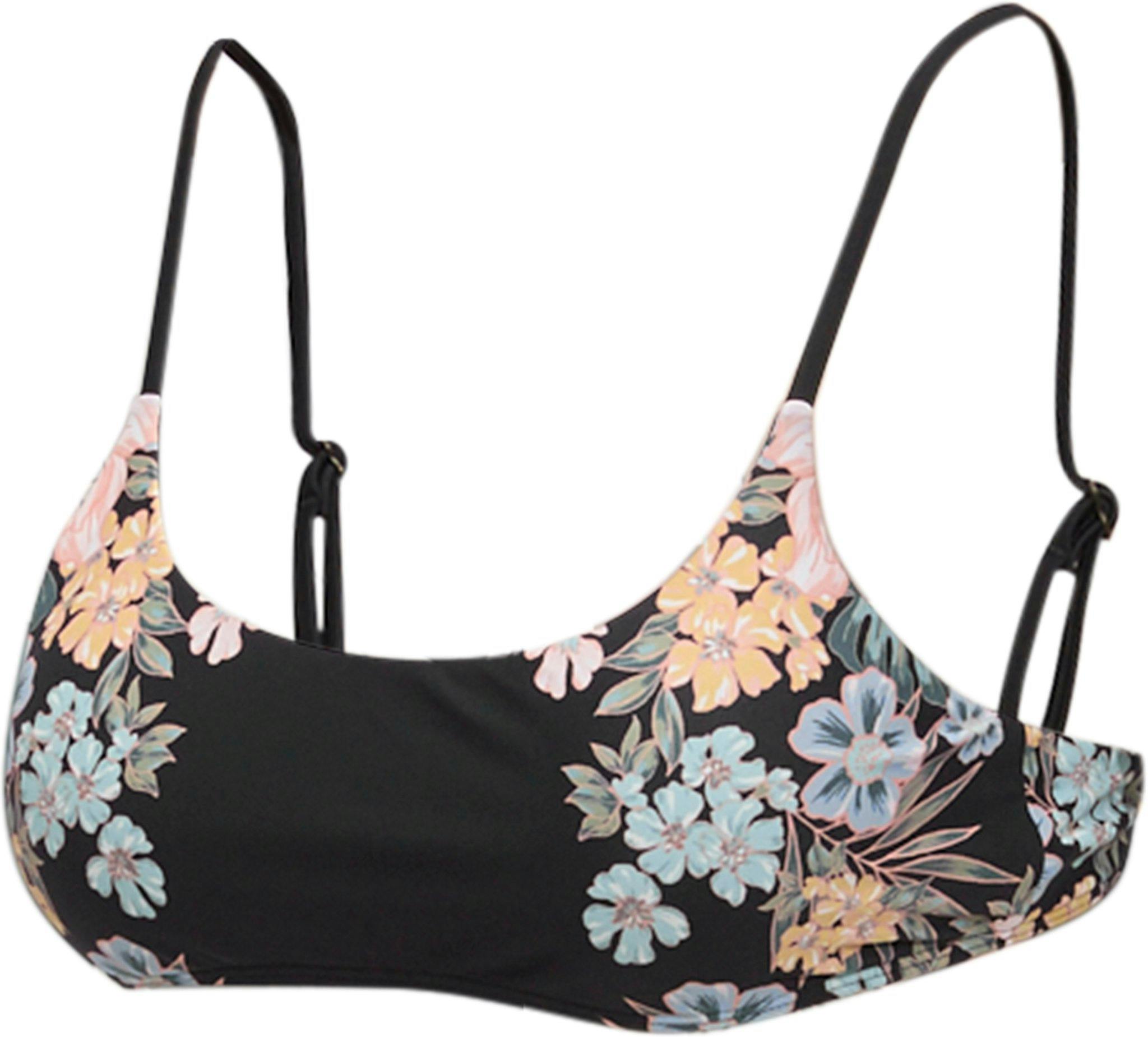 Product gallery image number 3 for product Macaw Tropical Surfside Printed Bralette Bikni Top - Women's