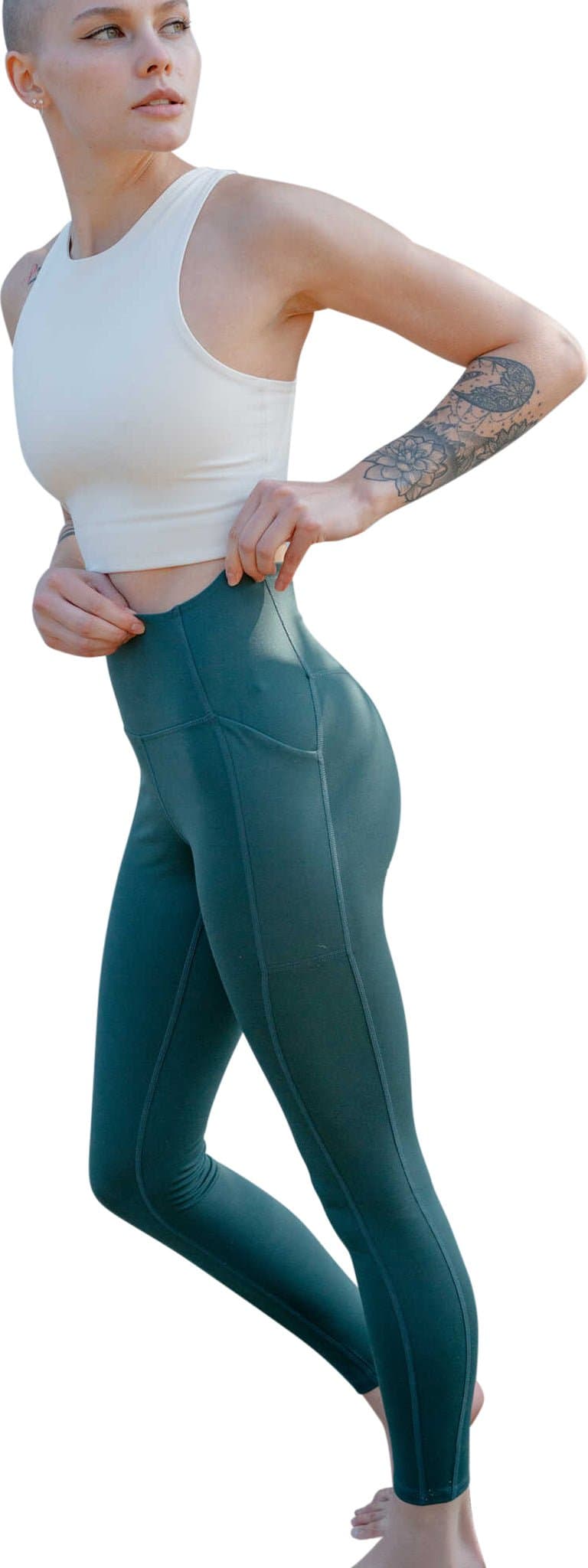 Numéro de l'image de la galerie de produits 8 pour le produit Legging à taille haute 23,75 pouces compressif avec poches - Femme