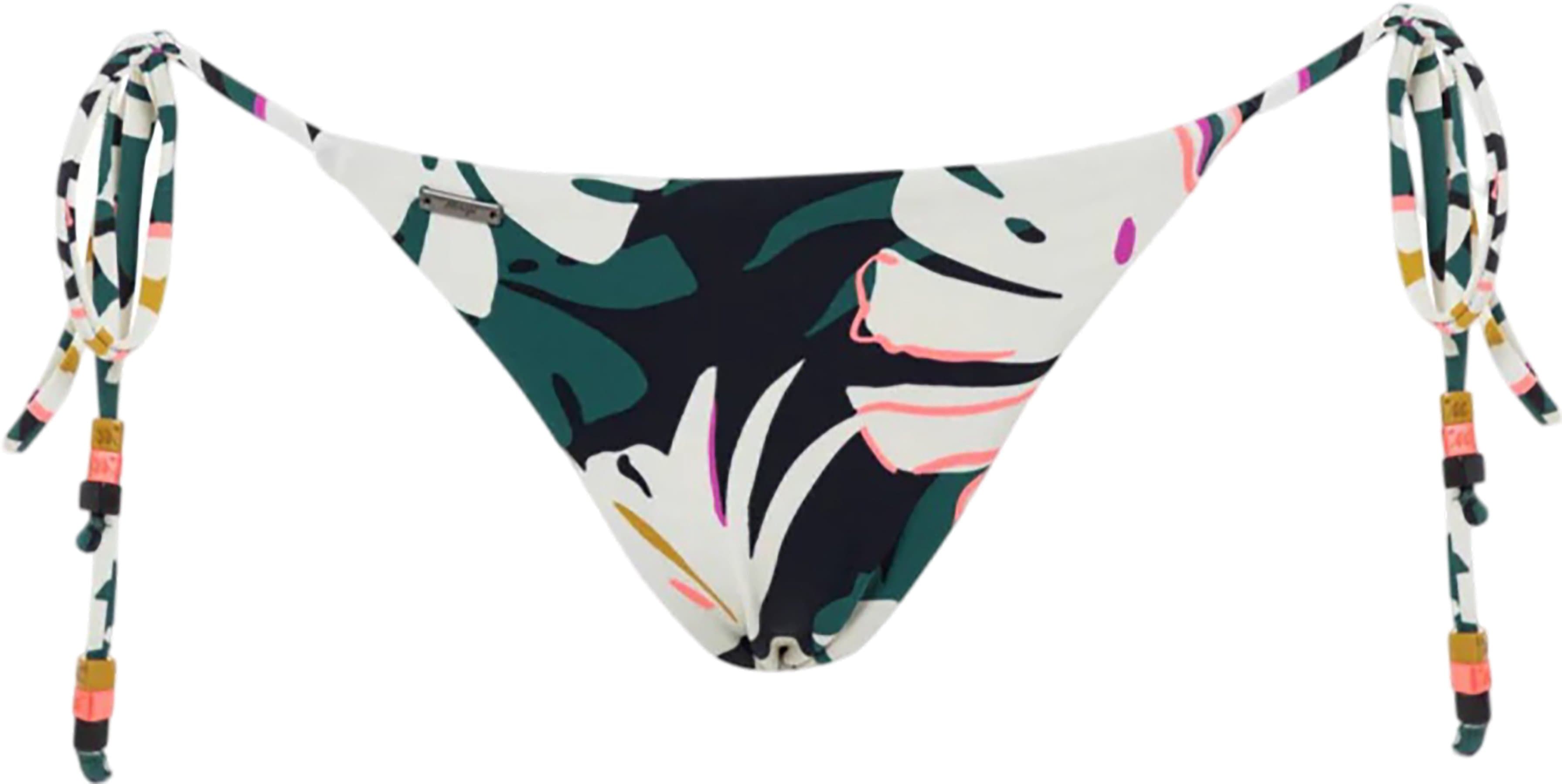 Product gallery image number 1 for product Sunny Tropical Leaves Tie Side Bikini Bottom - Women's