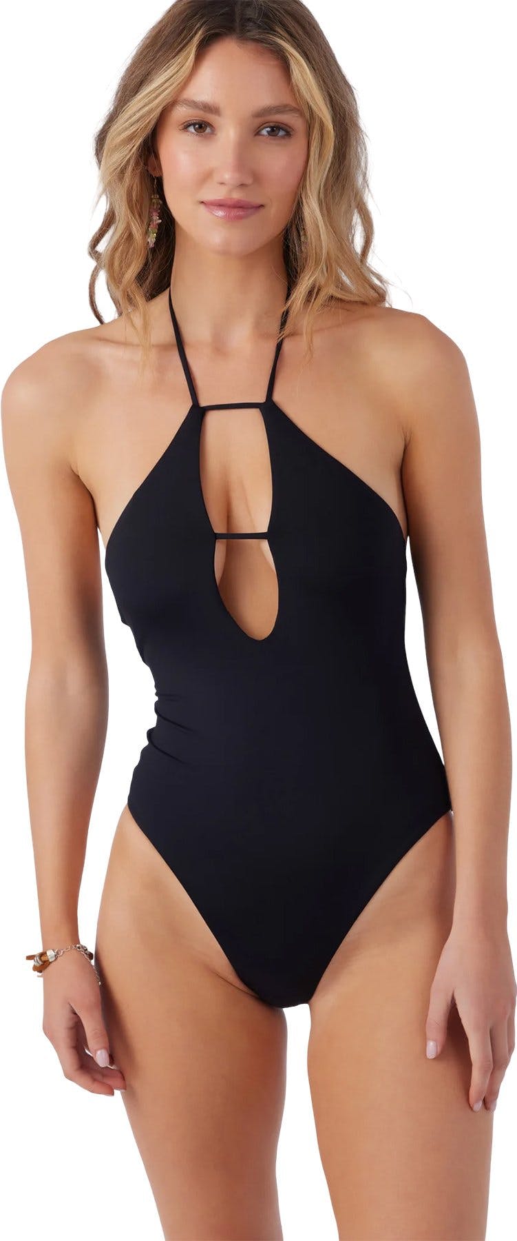 Product image for Saltwater Solids Santa Cruz Halter One Piece Swimsuit - Women's