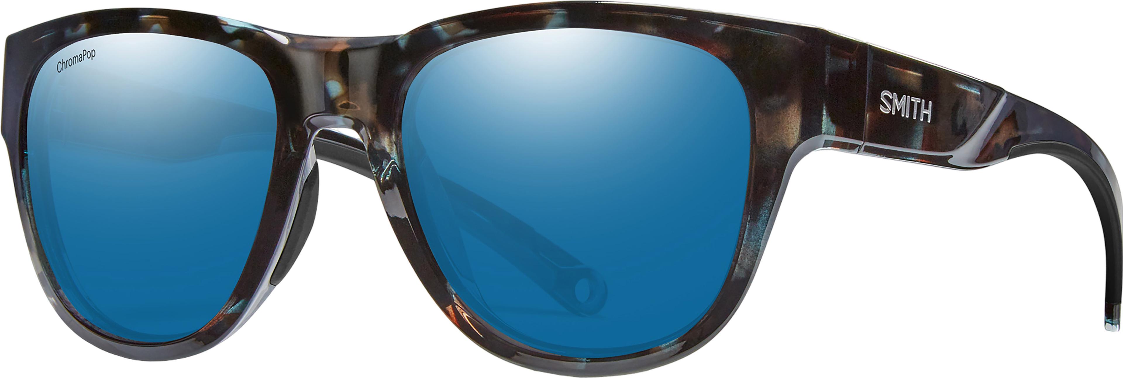 Product image for Rockaway Sunglasses - Sky Tortoise - ChromaPop Polarized Blue Mirror Lens