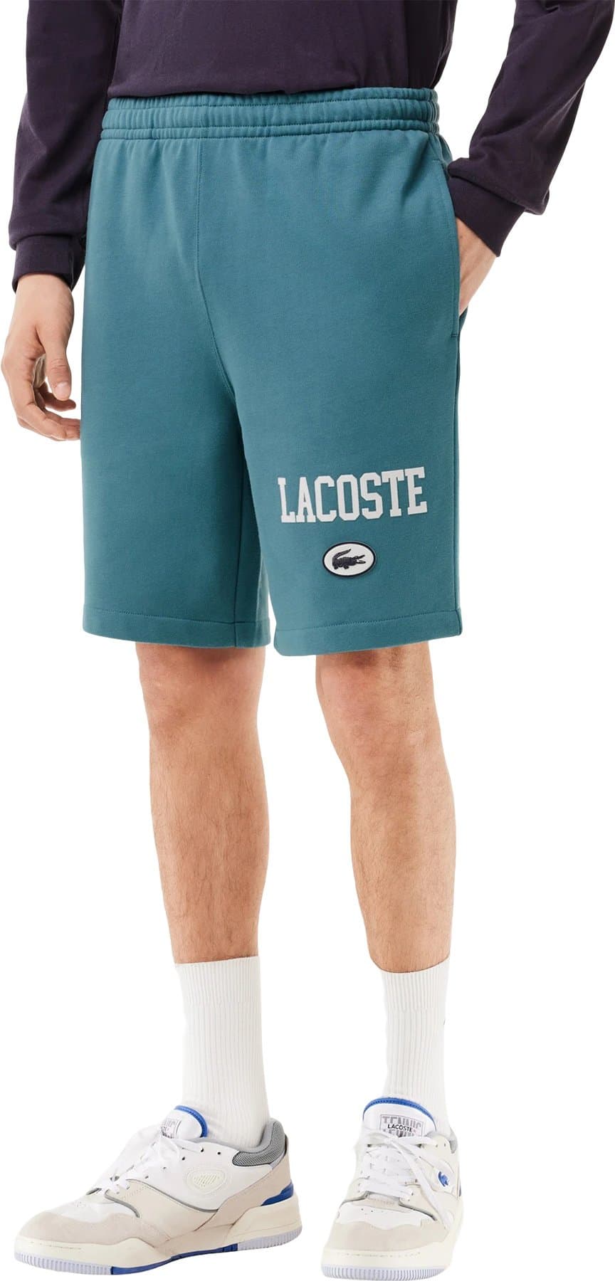 Product gallery image number 3 for product Regular Fit Lacoste Print Jogger Shorts - Men's