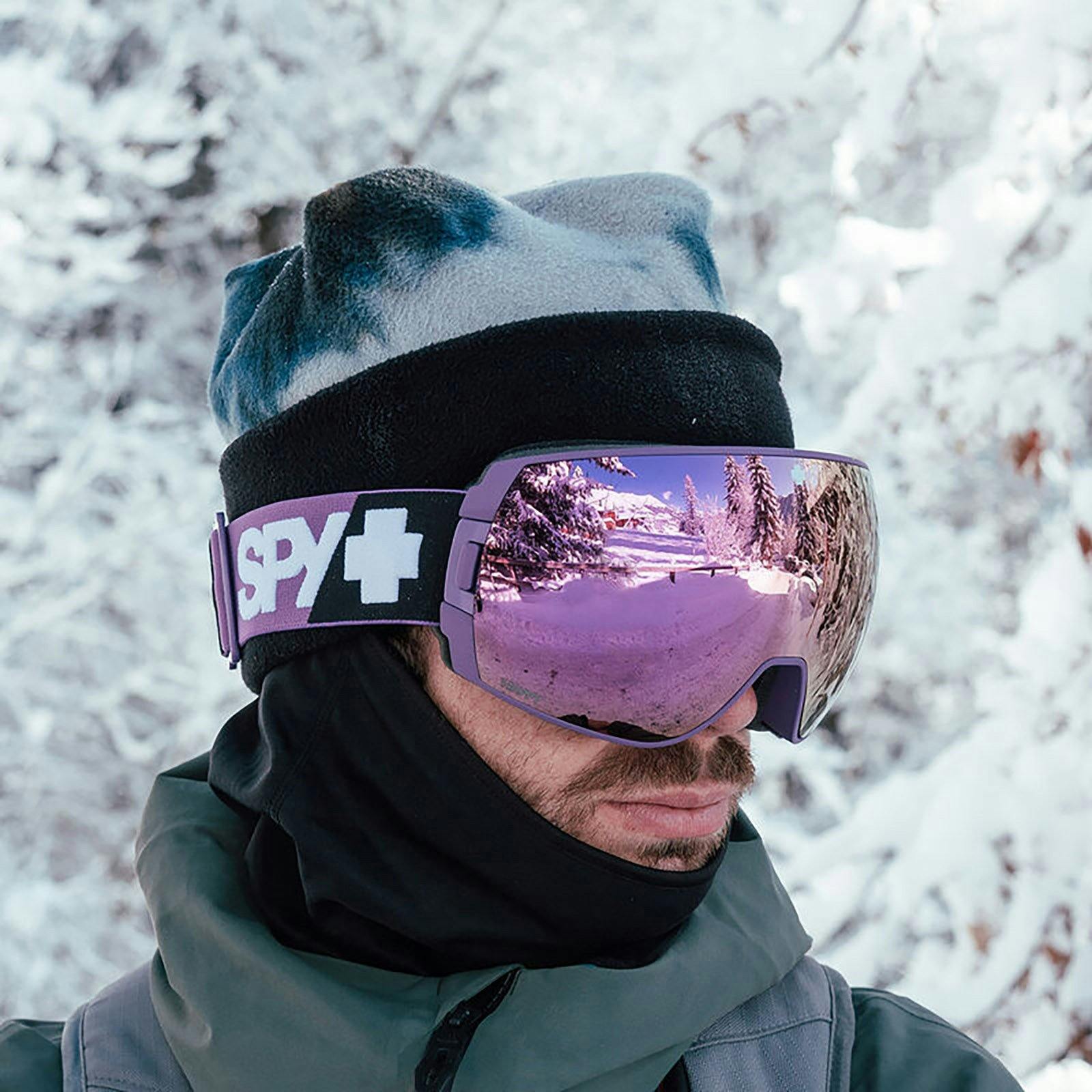 Product gallery image number 3 for product Legacy Ski Goggles - Happy Rose Violet Mirror