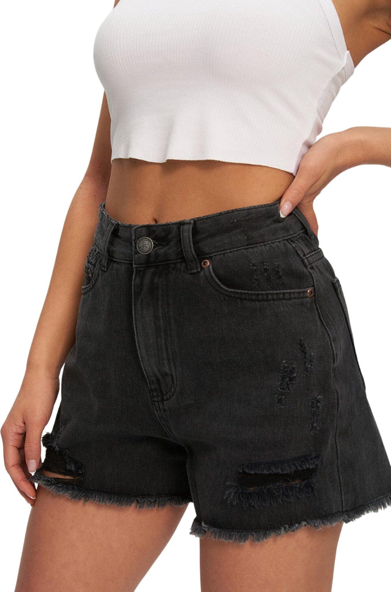 Product gallery image number 2 for product High Rise Denim Shorts - Women's