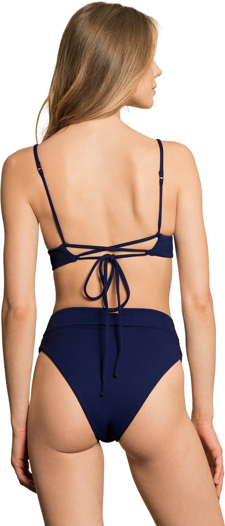 Numéro de l'image de la galerie de produits 3 pour le produit Bas de bikini réversible à taille haute/jambe haute Suzy Q - Femme