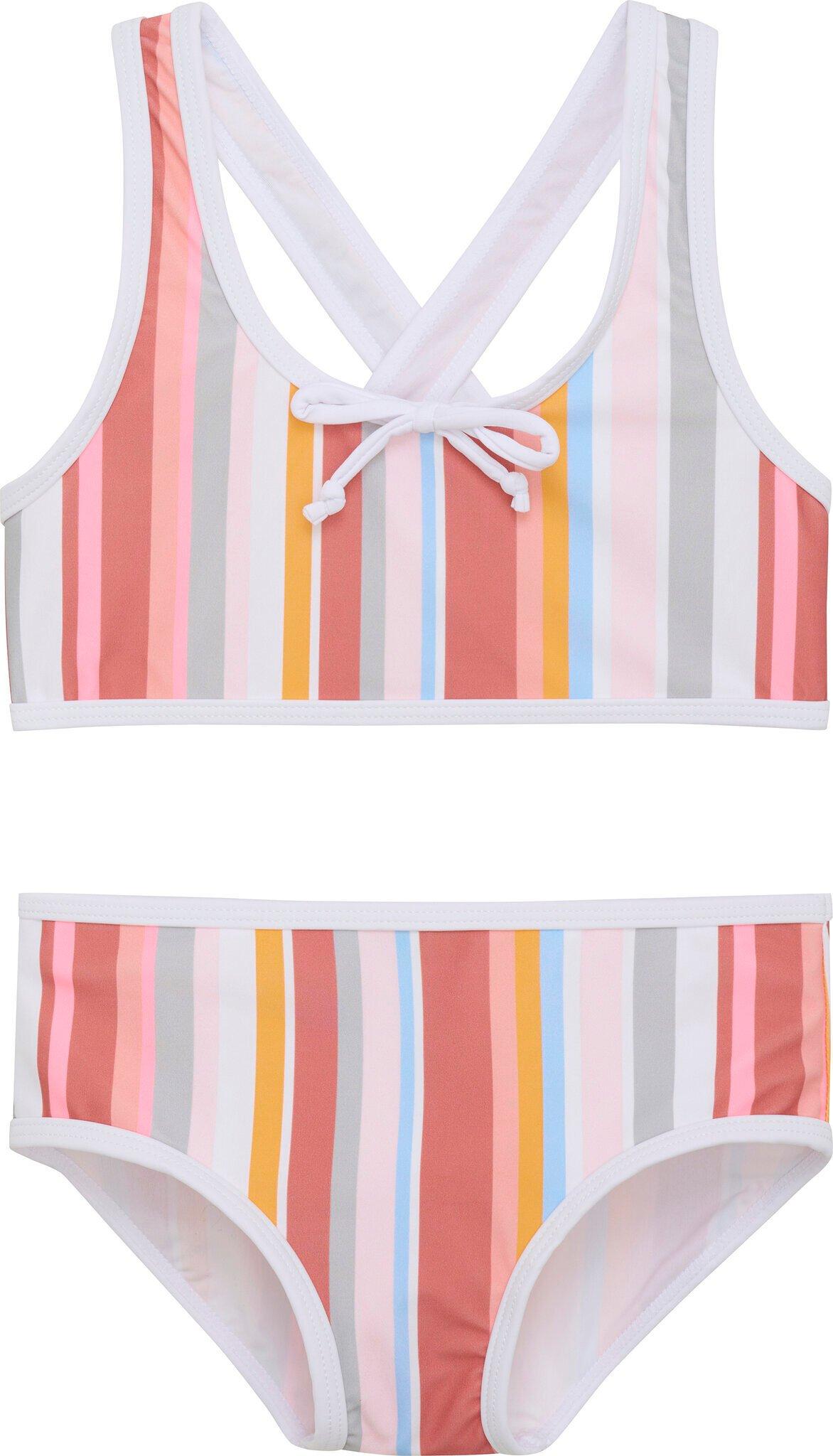 Product image for All-Over Print Bikini Top with Bow - Girls