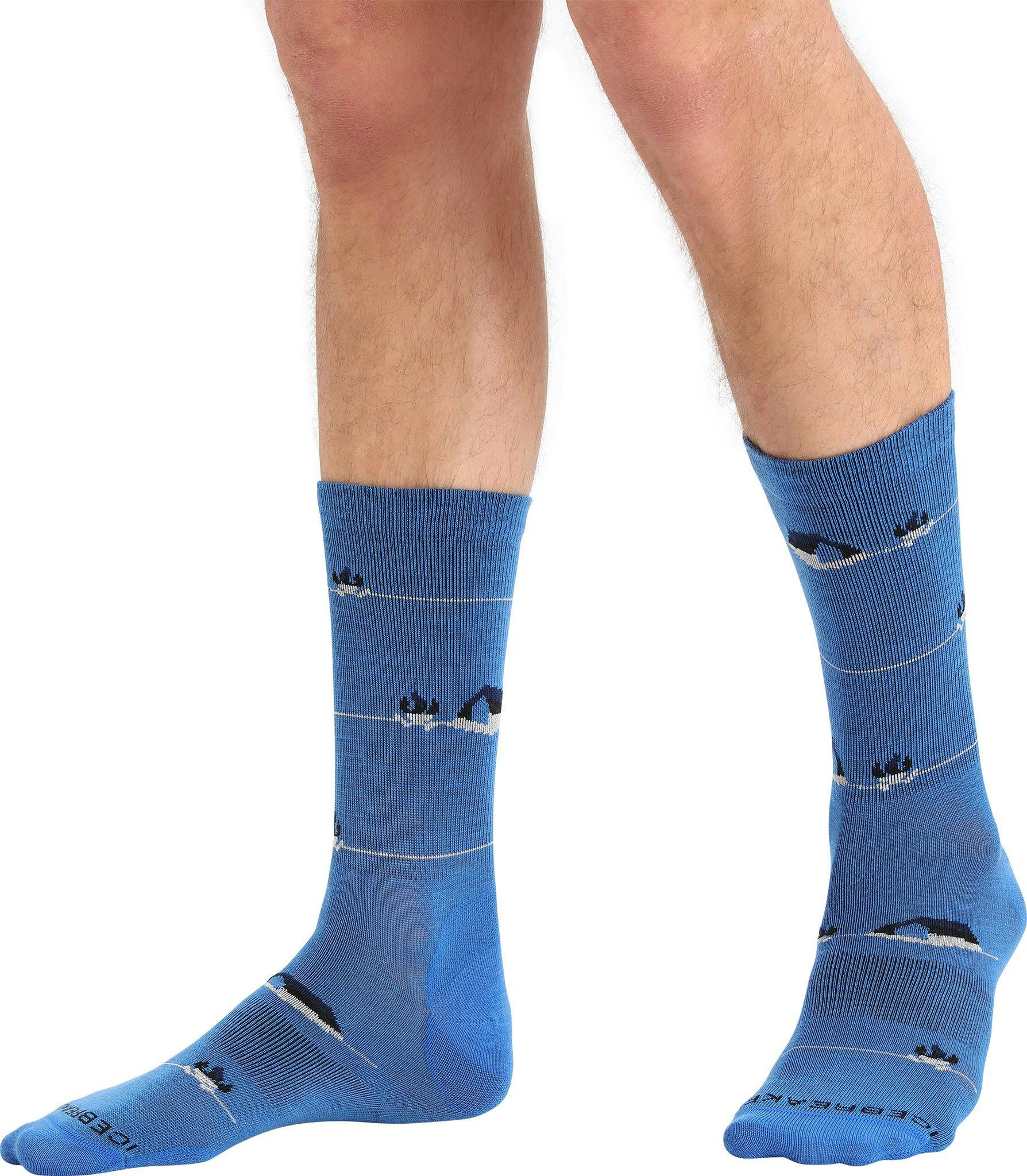 Product gallery image number 2 for product Lifestyle Ultralight Merino Backcountry Camp Crew Socks - Men's